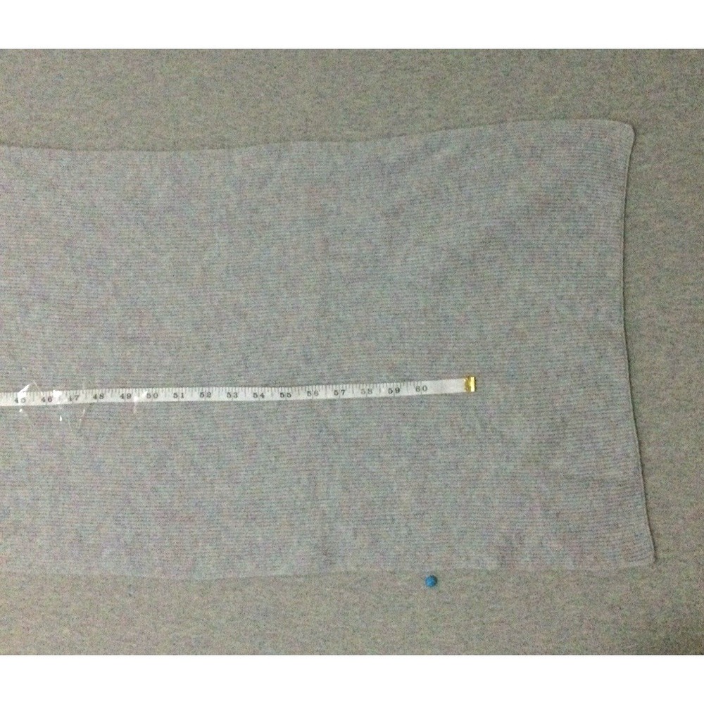 J.Crew gray scarf Ribbed wool polyamide alpaca 68x15.5" one size - Picture 7 of 14